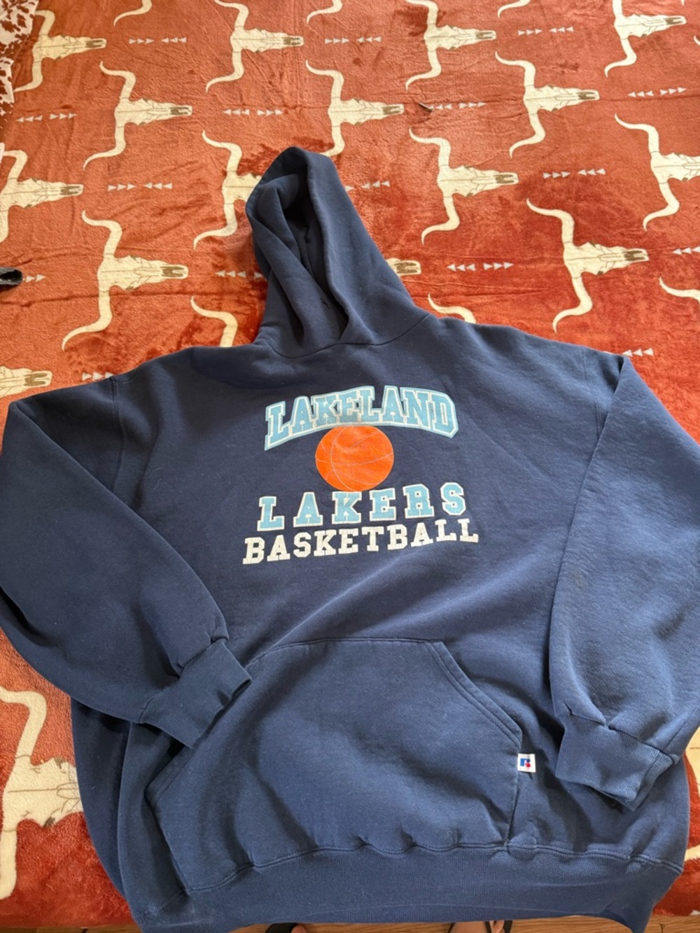Vintage 90s Russell Athletic Lakeland Lakers Hoodie - XL - EXCELLENT Condition